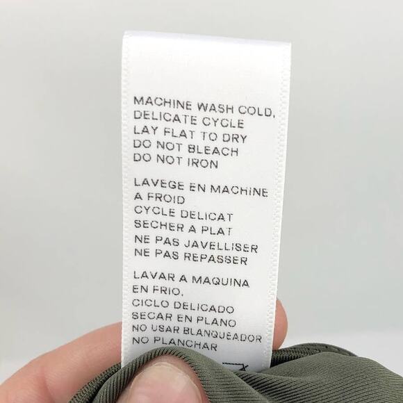 Good American Good Fit String Bikini Bottom Sz 7 (4XL) Stormy Green NWT - Picture 7 of 12